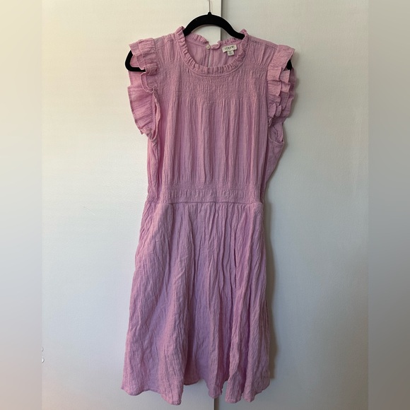 J. Crew Dresses & Skirts - J. Crew Pink Ruffled women’s Dress size xl